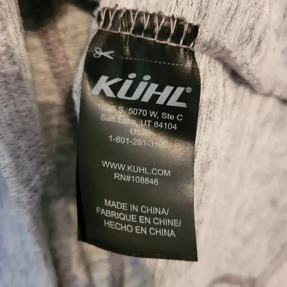 Kuhl Women's Lea Sweater Dress Size M Gray Cotton Long Sleeves Pockets Cowl Neck - Picture 10 of 12